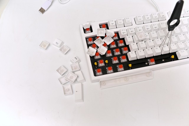 玩diy键盘好方案黑峡谷gk511box轴机械键盘