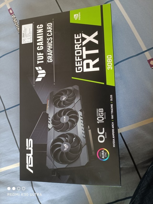 华硕tuf-rtx3080-o10g终于抢到了!