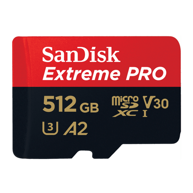  Necessary for storage upgrade: five selected 512GB memory cards to make your data secure