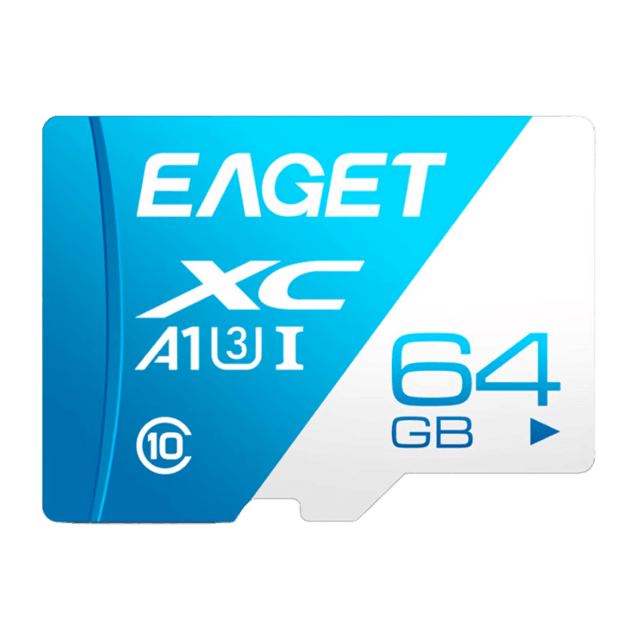  Necessary for storage upgrade: five selected 64GB memory cards, so your data is safe!