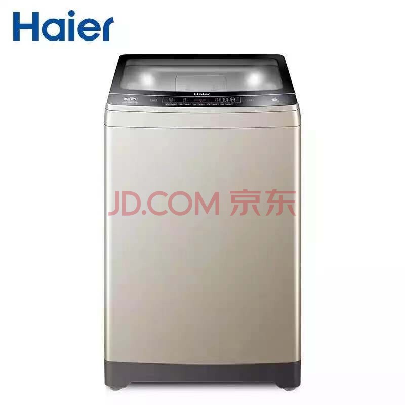海尔(Haier) 9公斤 家用双动力全自动洗衣机 筒自洁 轻奢金 XQS90-BZ038