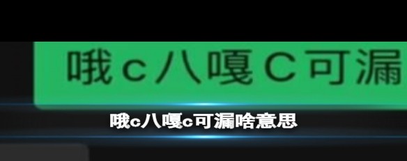 c八嘎c可漏梗释义，网络新潮用语是什么意思？