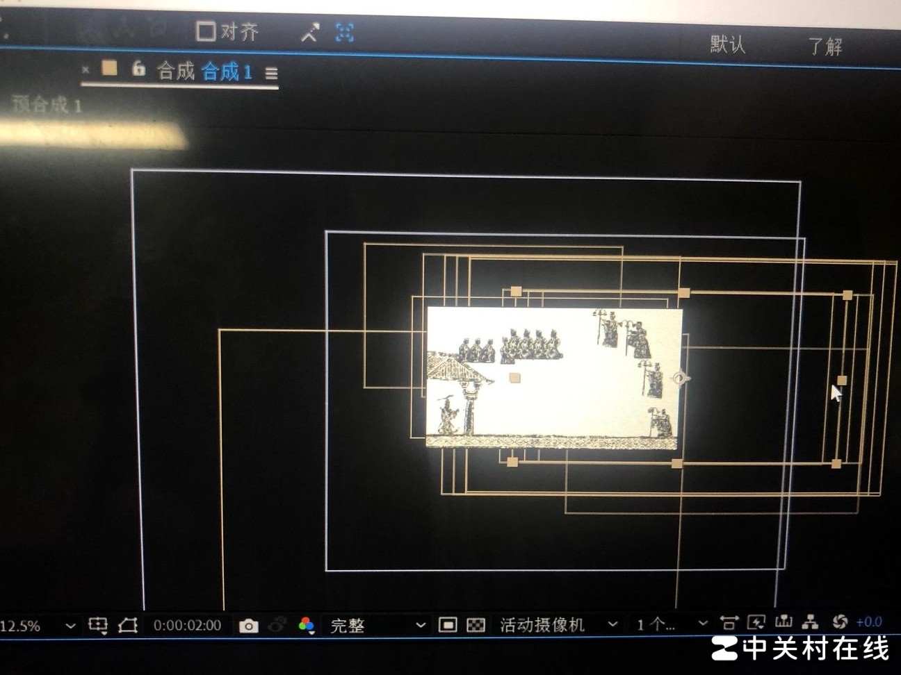 隐藏ae线框的简便方法
