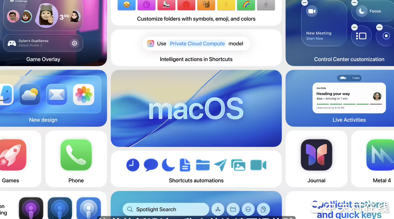 macOS 26 Tahoe发布亮点