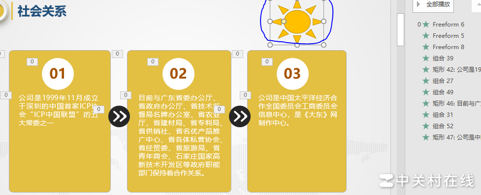 PPT动画组添加元素方法