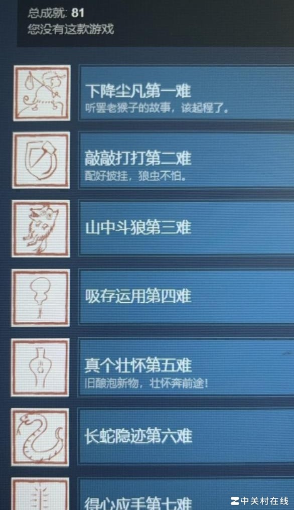 黑神话81成就简笔设计