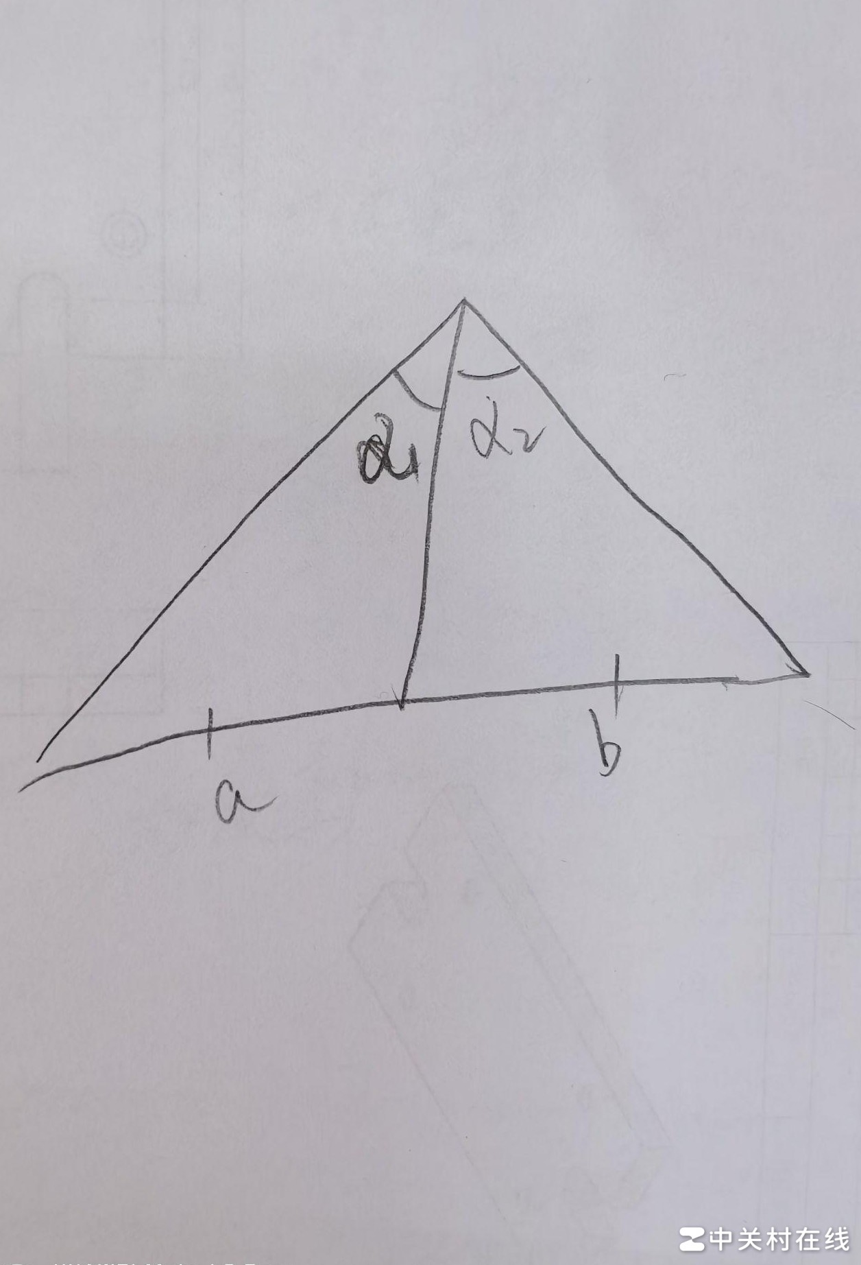 CAD中已知两角及对边作图