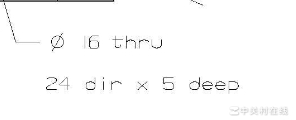图纸标注24dir×5deep含义