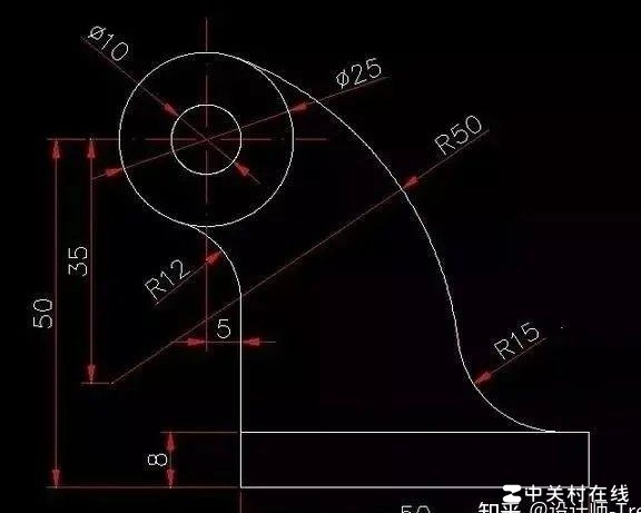 如何绘制半径50的圆弧
