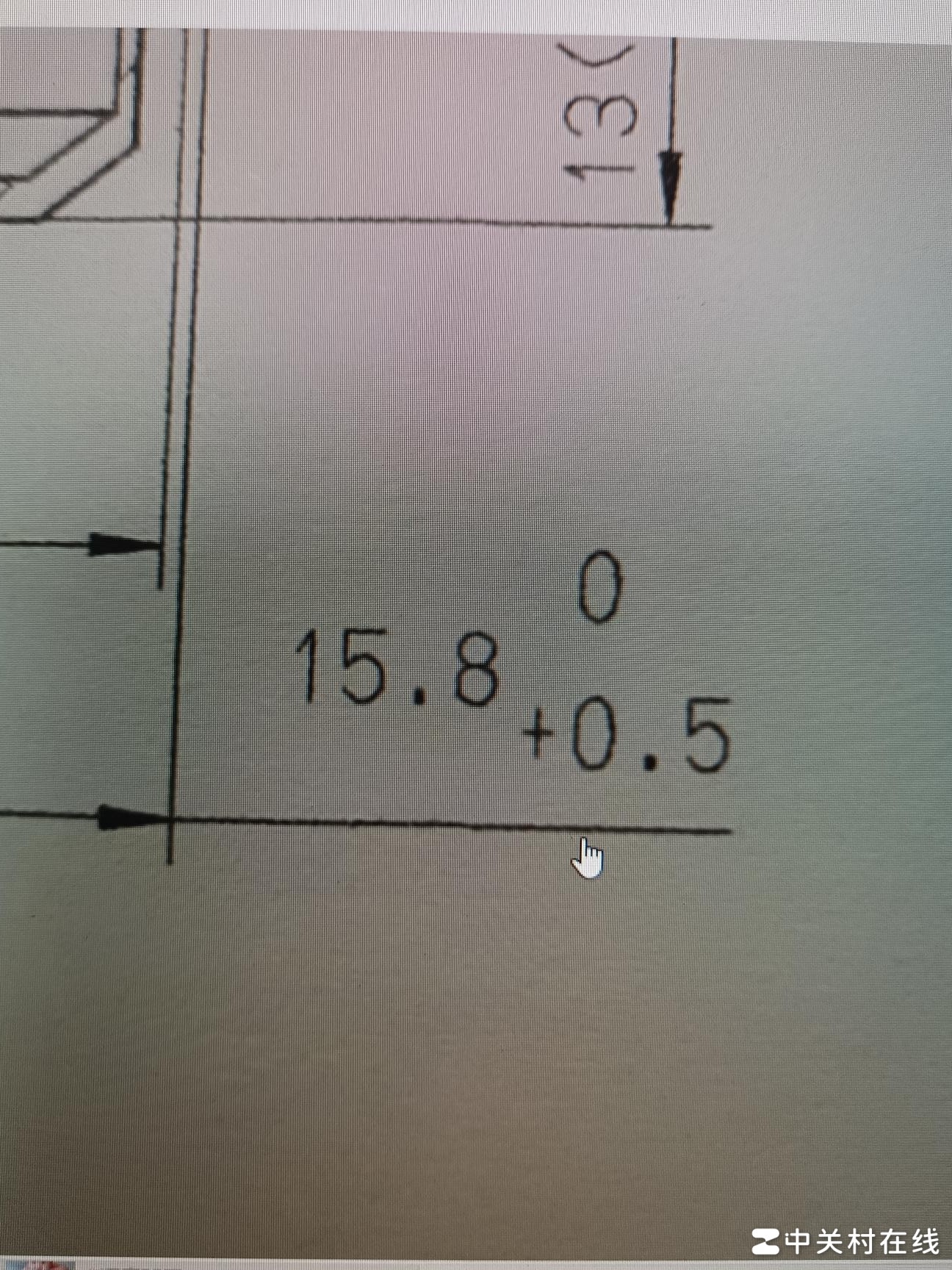 公差范围，上0下+0.5