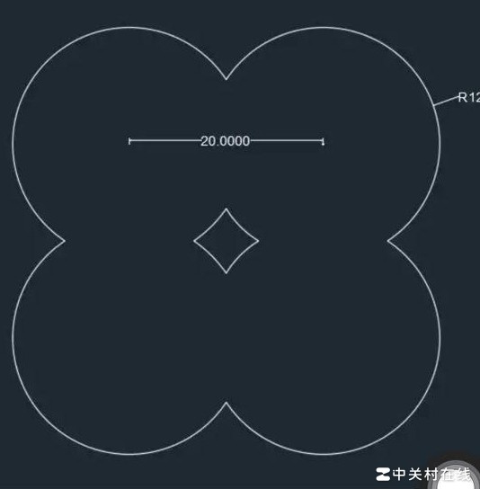 CAD绘图技巧，快速画出该图形