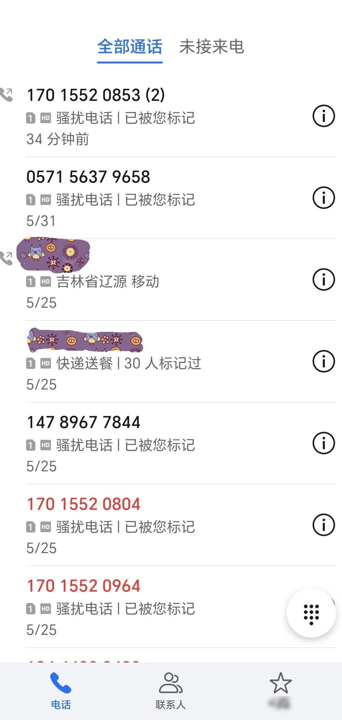 防骚扰电话与信息妙招