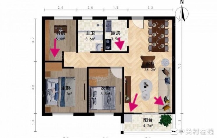 装修新手，这几堵墙承重吗？