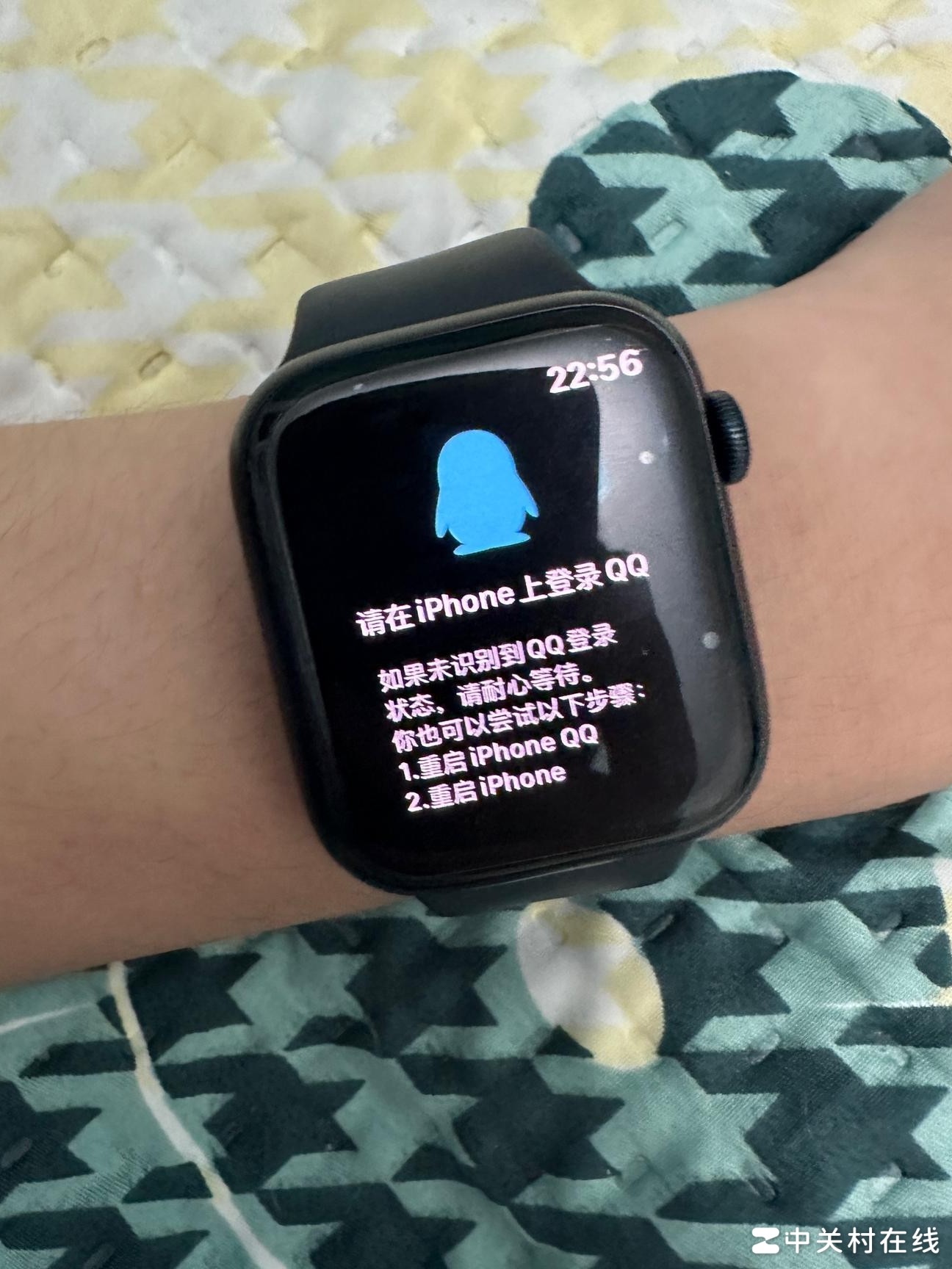 Apple Watch QQ退出后无法登录