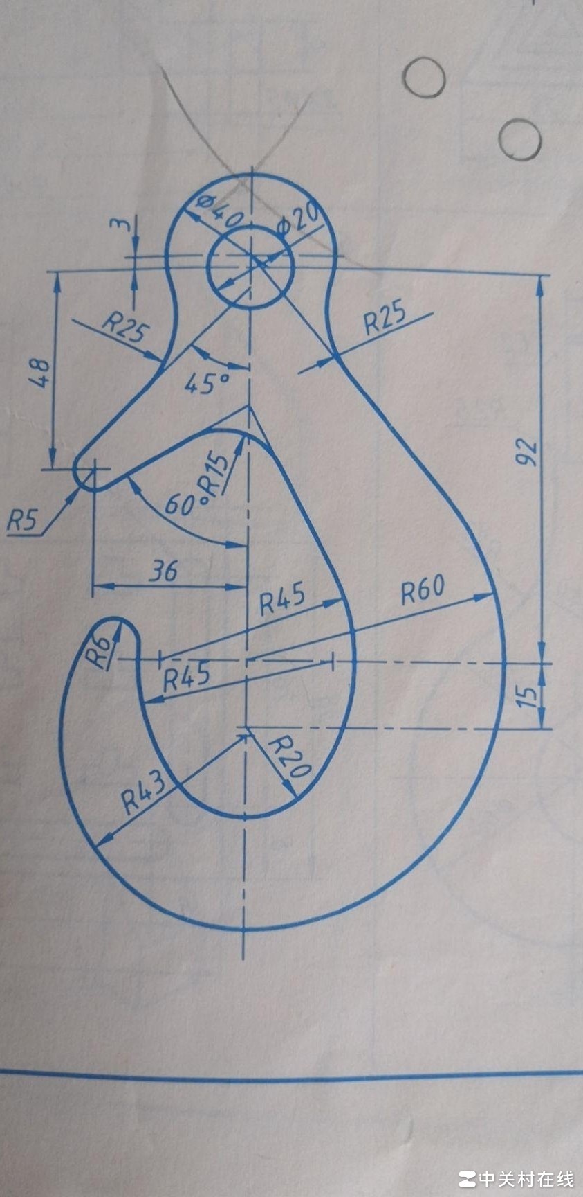 三角与钩子的画法
