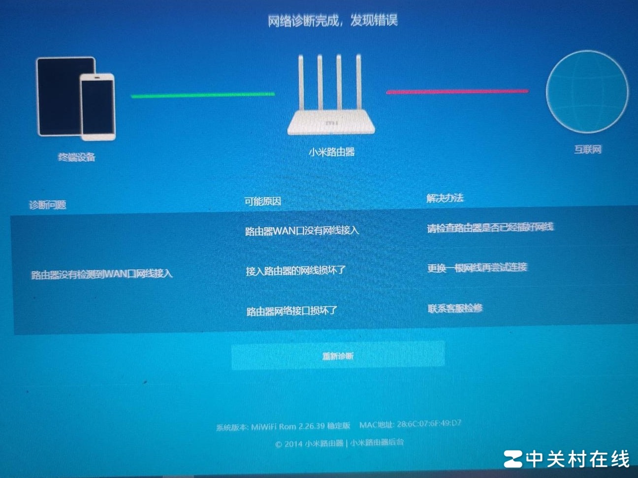 校园网误显小米路由器