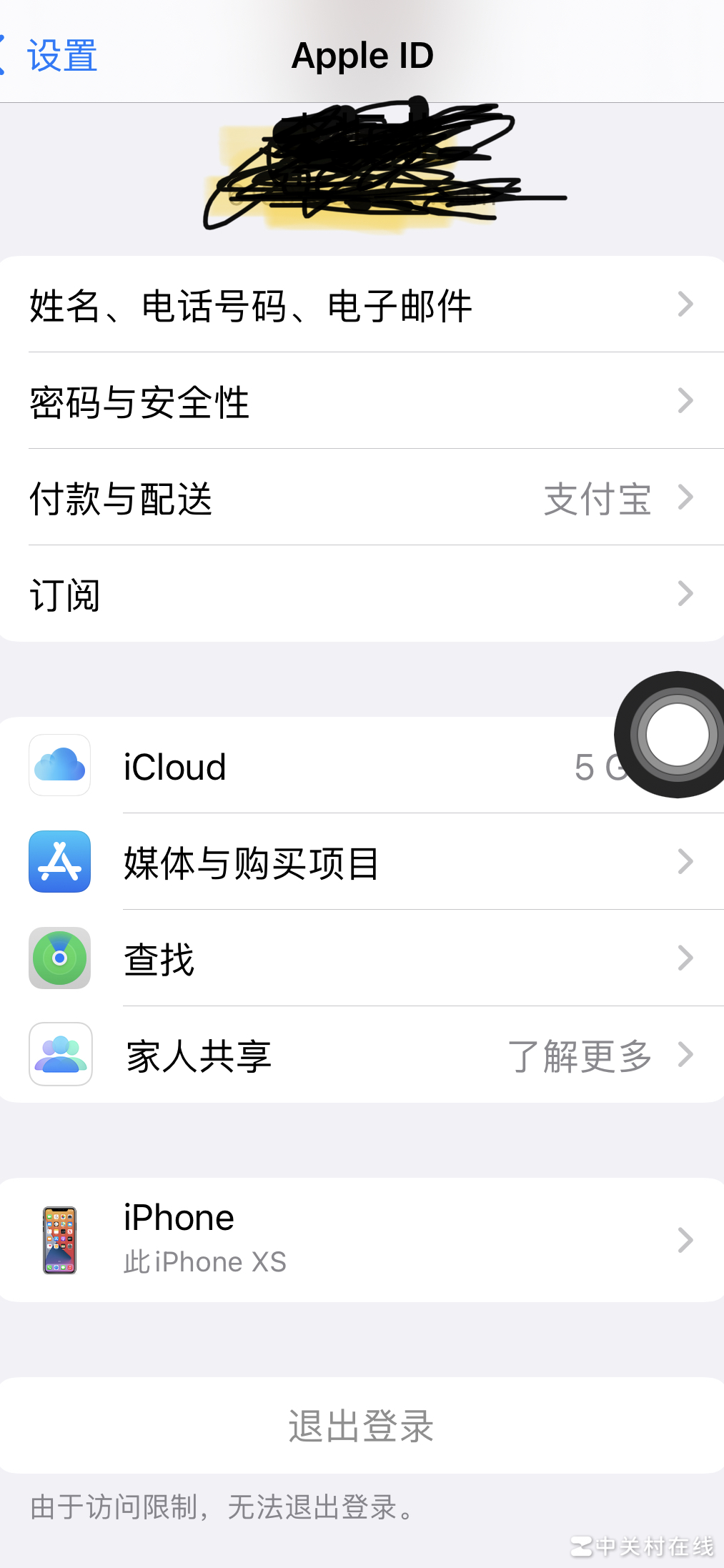 苹果ID无法退出怎么办