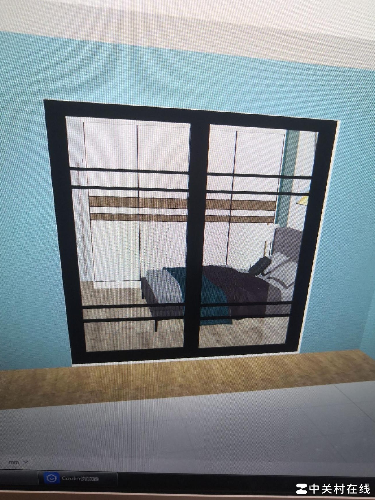 酷家乐门体单面显示问题