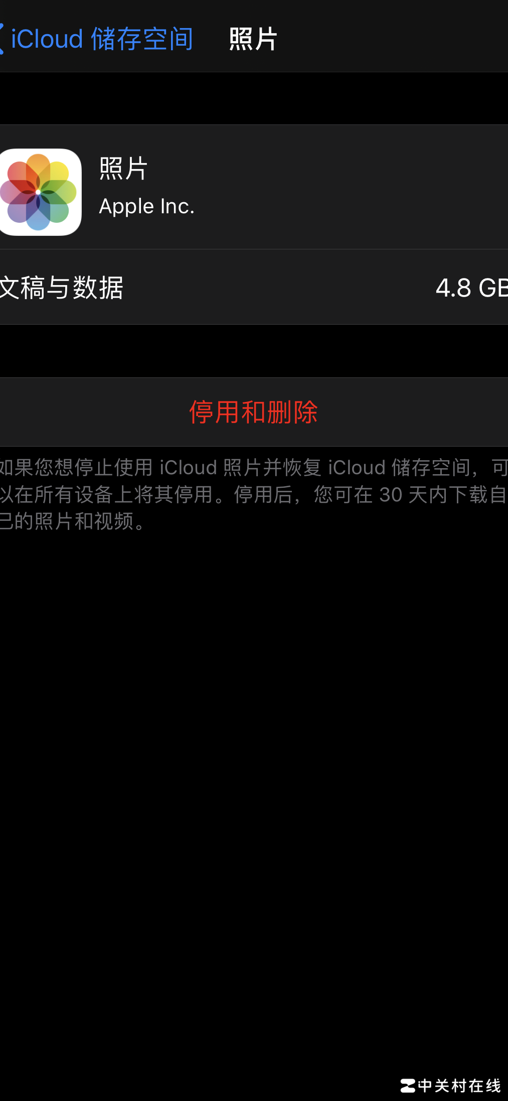 iCloud停用后本地照片会删吗