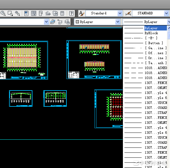 CAD复制后线型清理方法