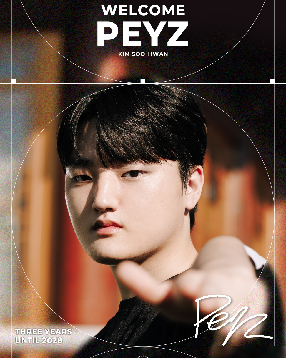 T1官宣Peyz加盟至2028