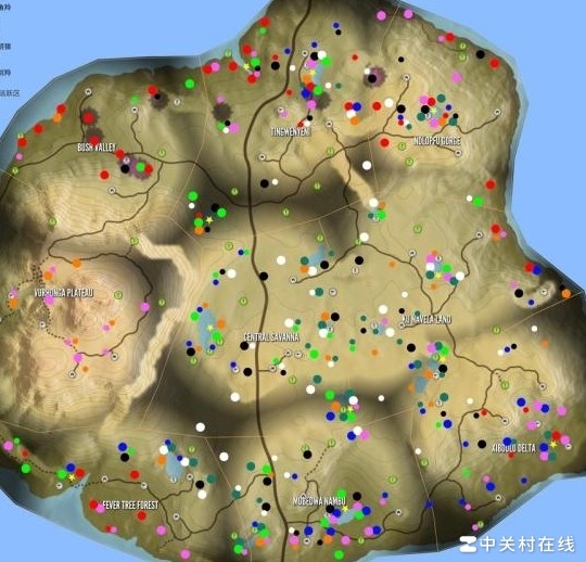 猎人猎物分布图分享