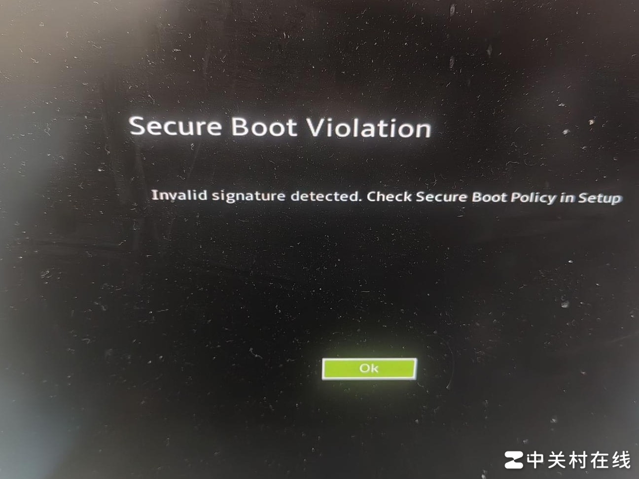 Win11启动报无效签名