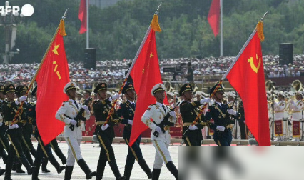 法新社九三阅兵图片评析