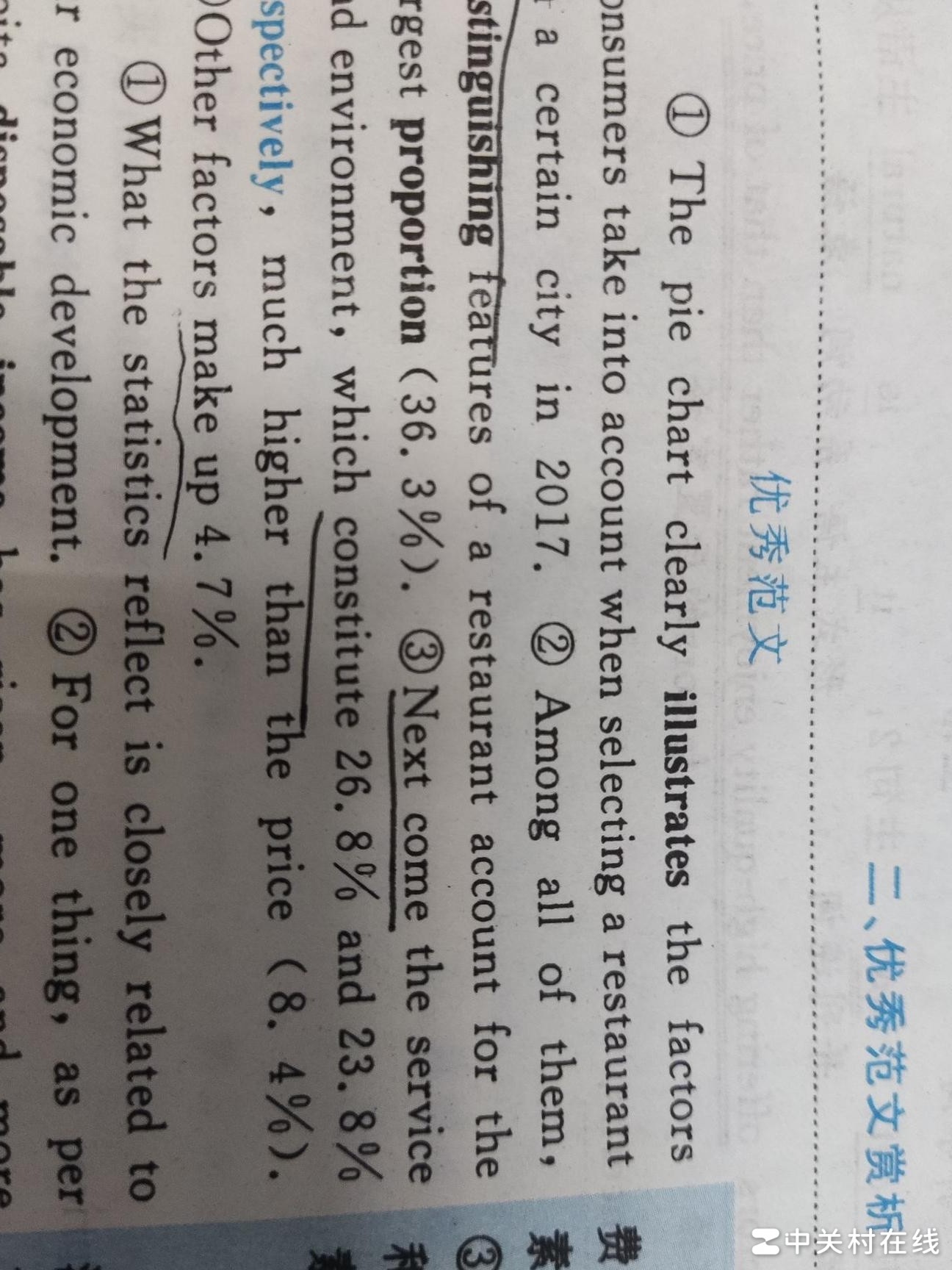 英语二大作文占比标注方式