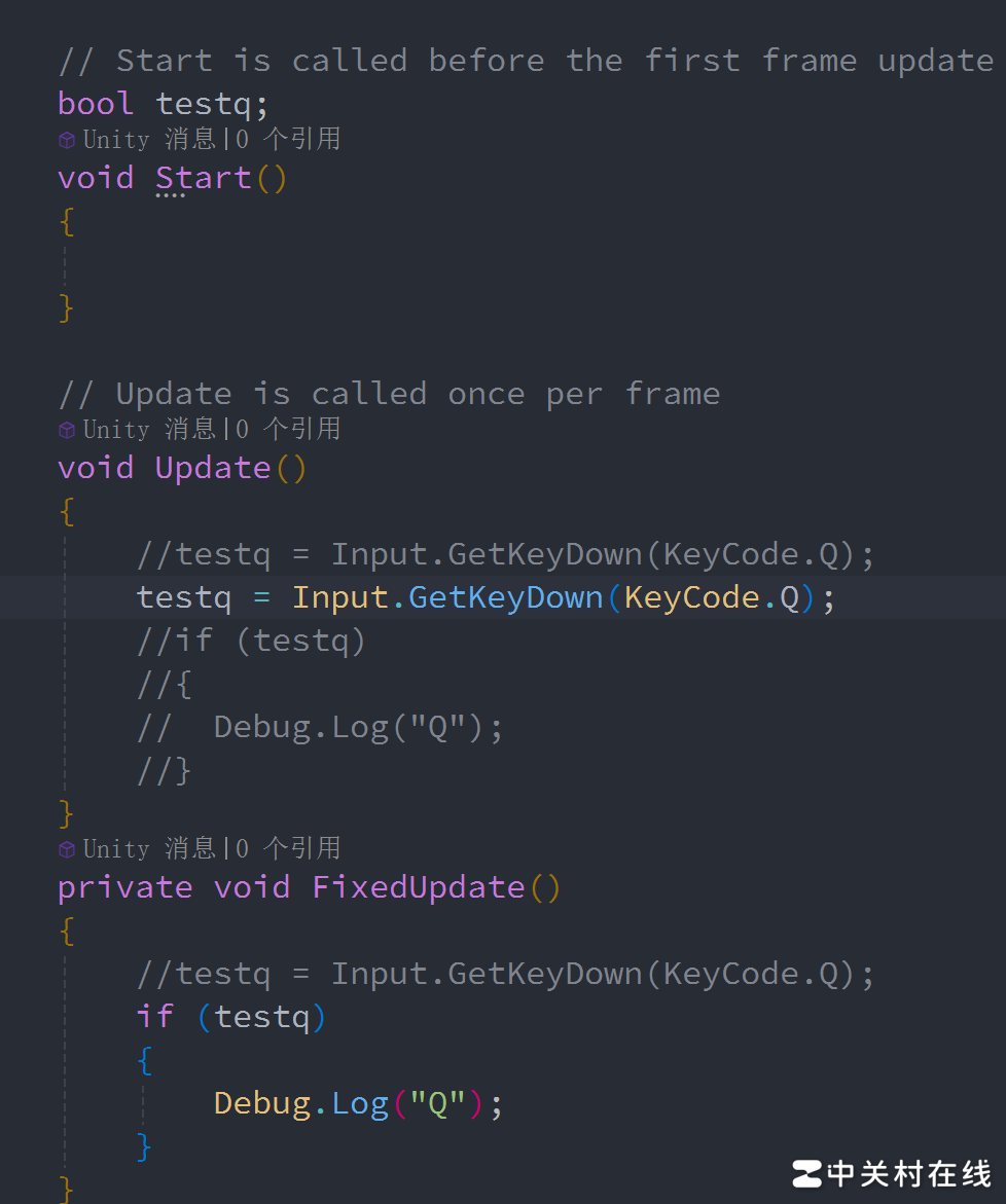 Unity按键输入不灵敏解决