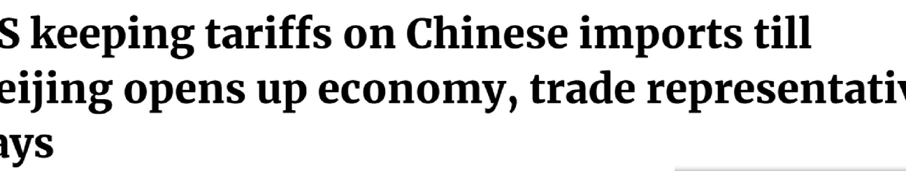 戴琪对华关税设限引热议