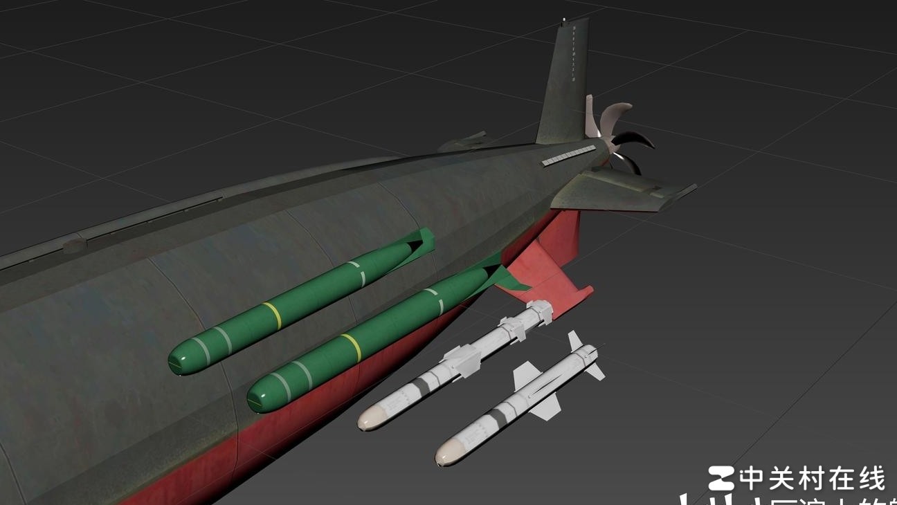 洛杉矶号核潜艇鱼叉导弹绿色外壳揭秘