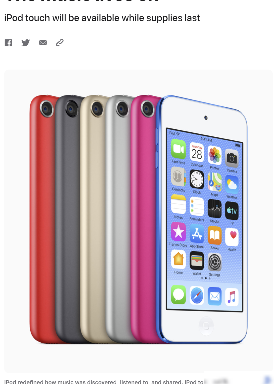 iPod停更，你的青春记忆？