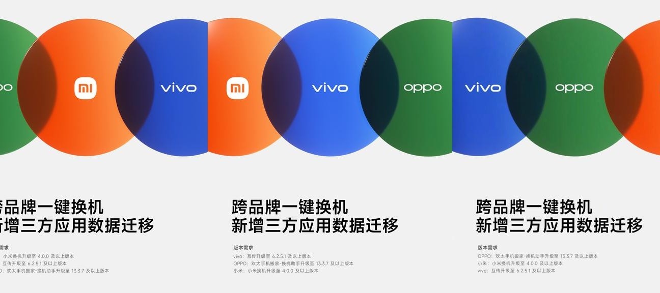 OPPO/vivo/小米联合优化换机