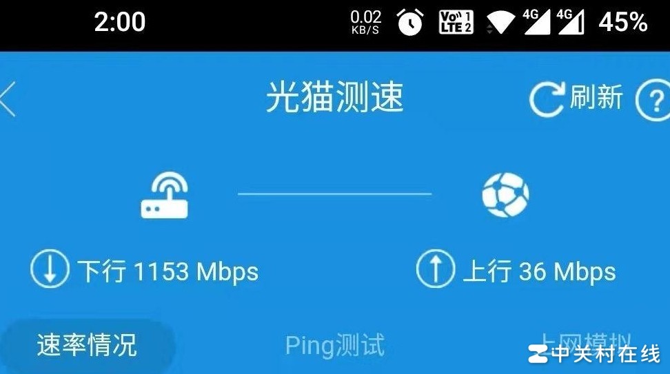 千兆网上行速度是多少？
