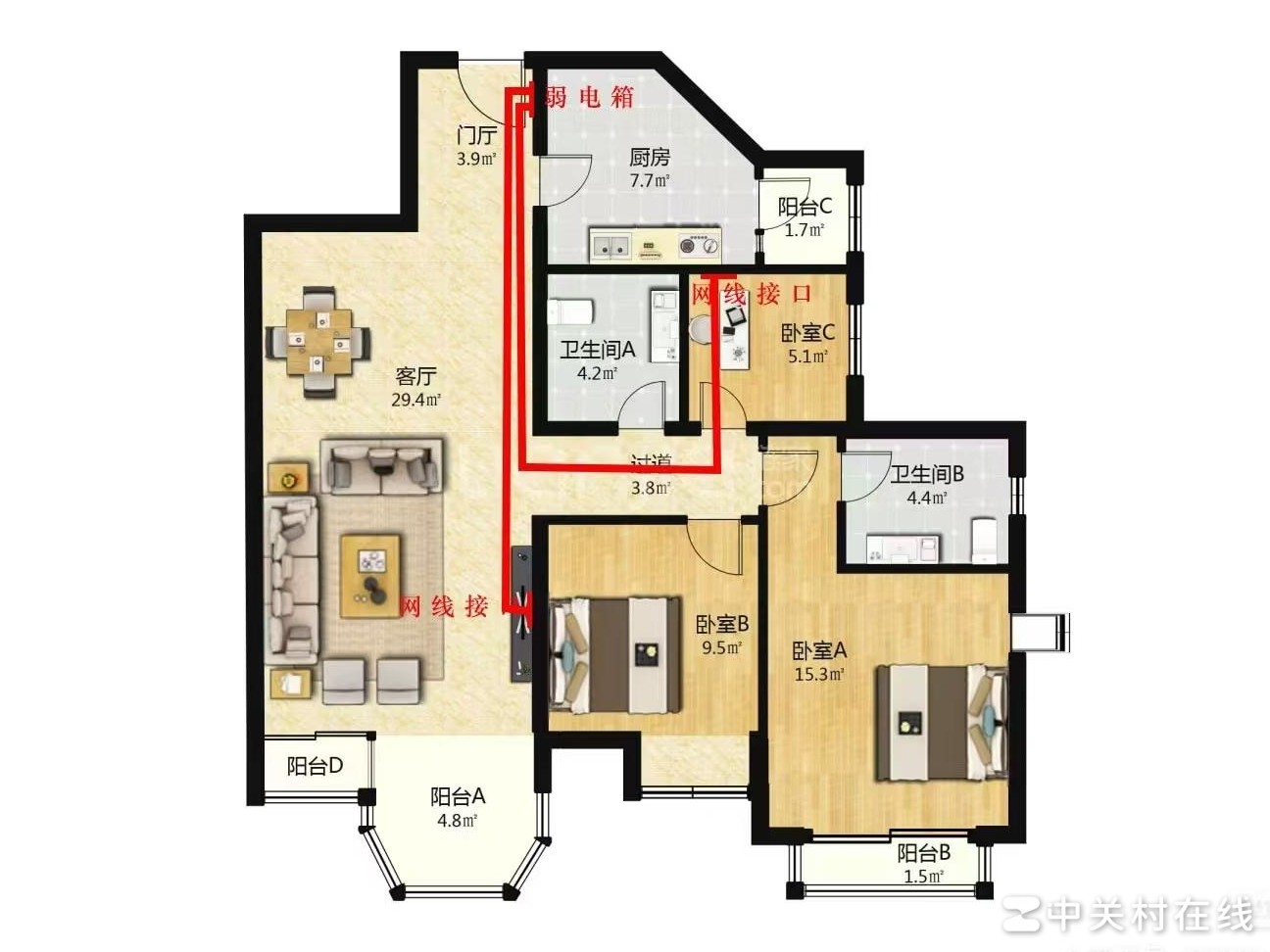 两根网线如何组网