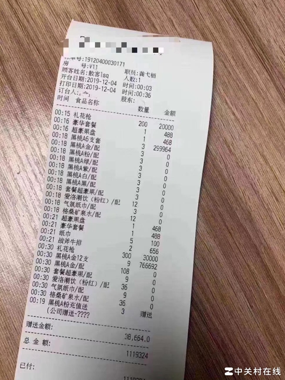 酒吧最高消费记录曝光