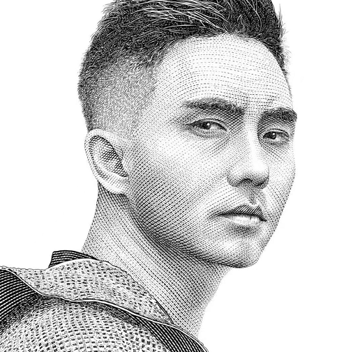 PS制作带纹理的半素描人像