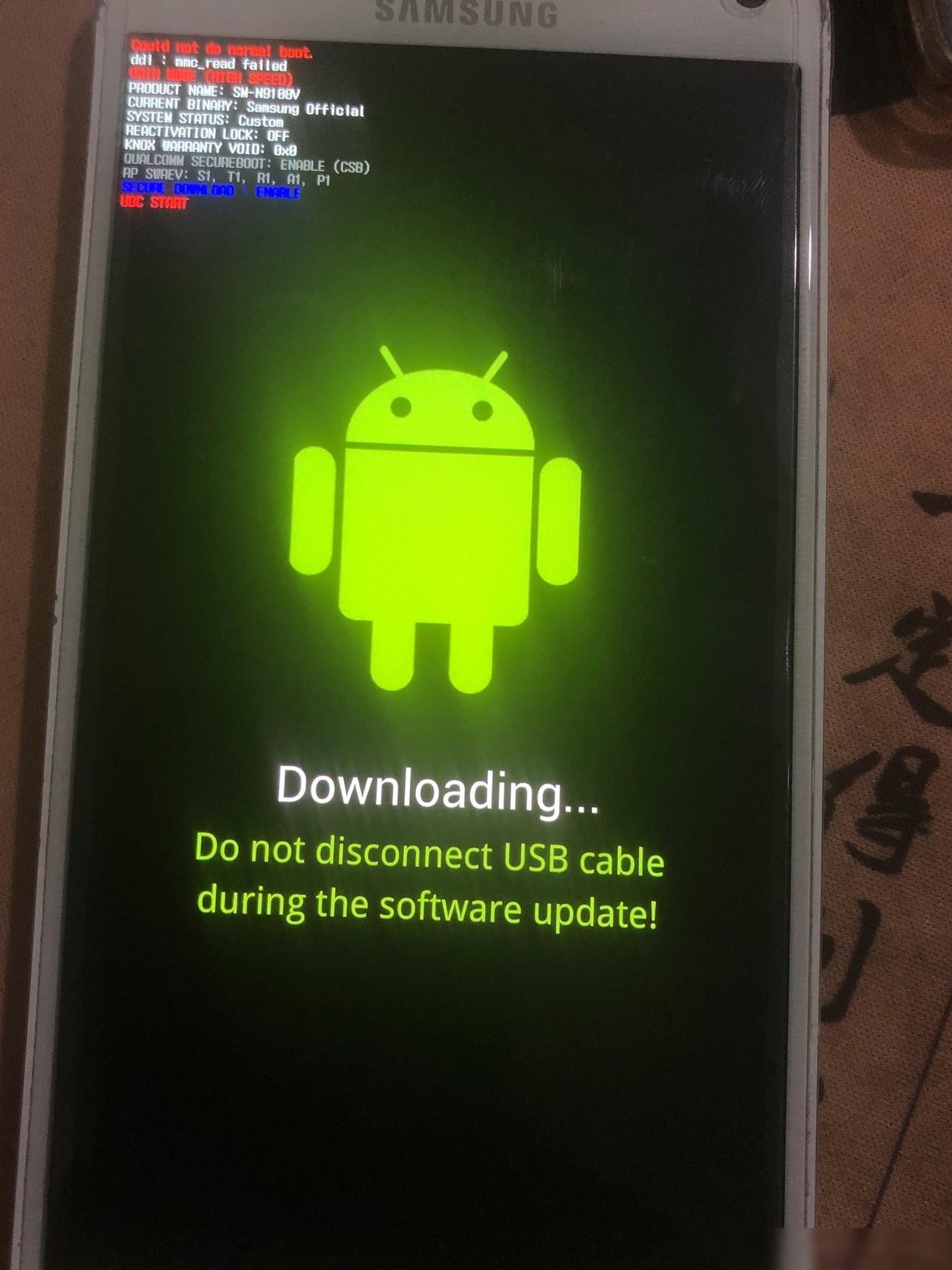 三星Note4频繁自动开关机