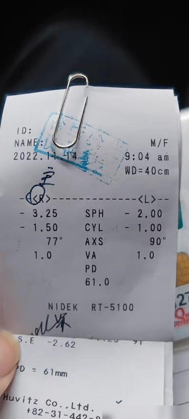 验光单解读，是否近视需戴镜？