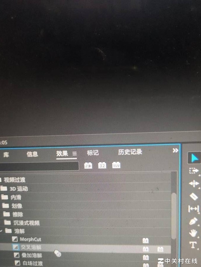 PR视频过渡拖拽失败原因