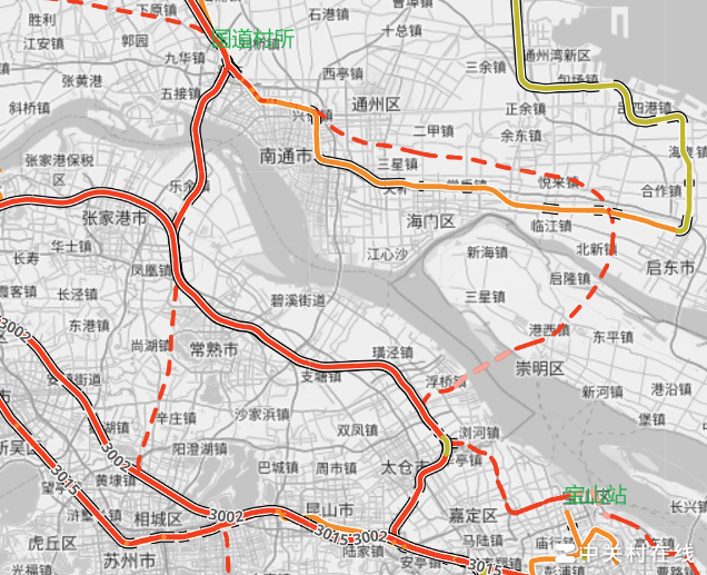 太仓至南通双线冗余？