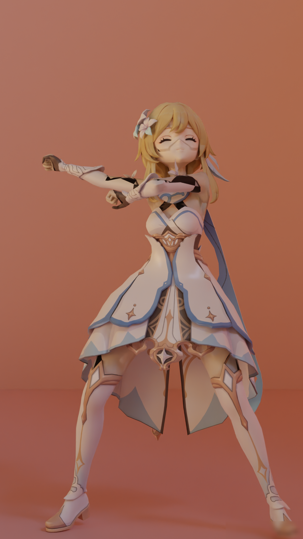 Blender人物脸部阴影去除