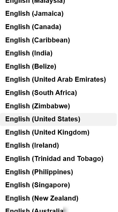 英文选项有何区别？