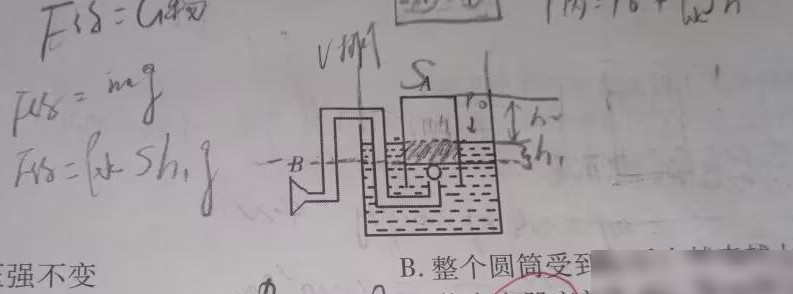 吹气上浮过程中的浮力与压强变化