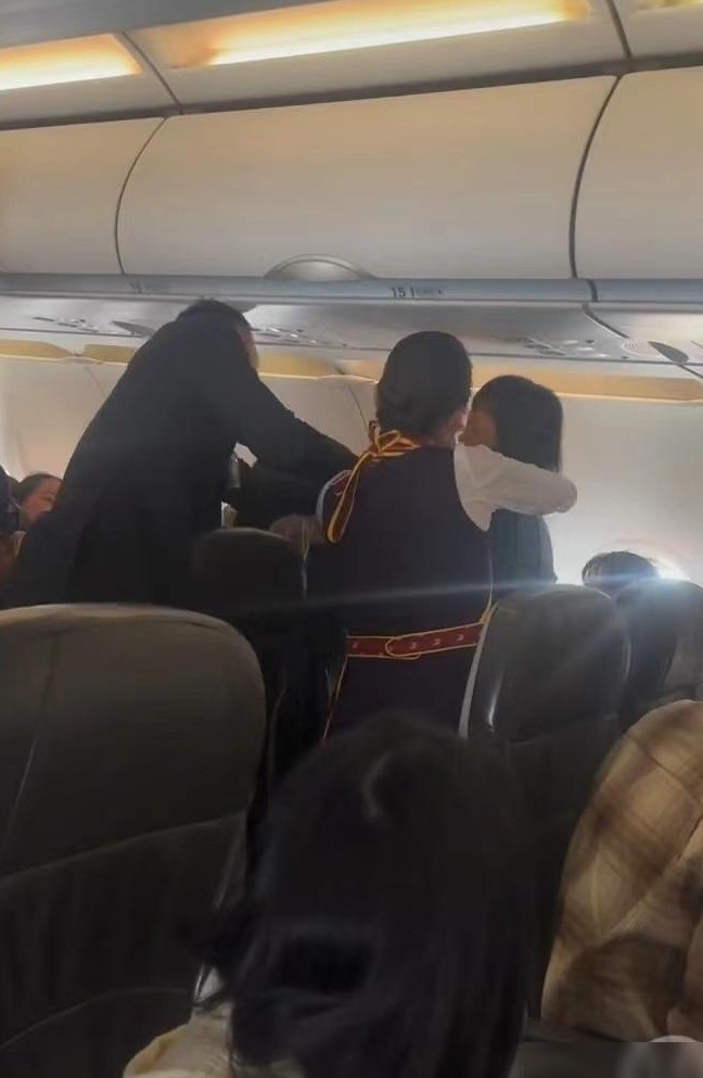 乘客高空争座抓扯，航司称已和解