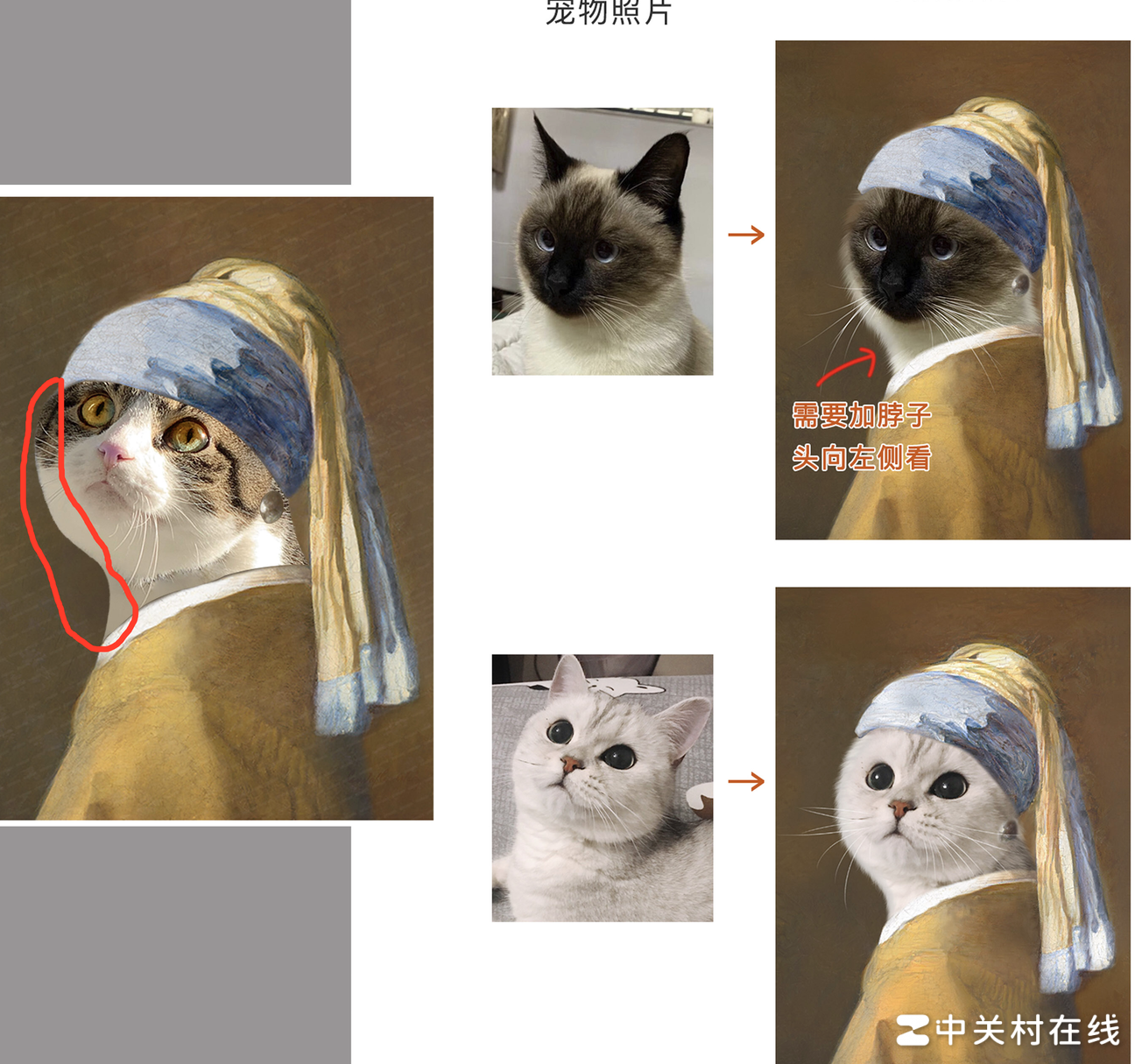 PS边缘处理与胡子添加