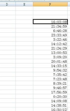 EXCEL随机时间能排序吗