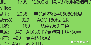 6200预算永劫配置推荐