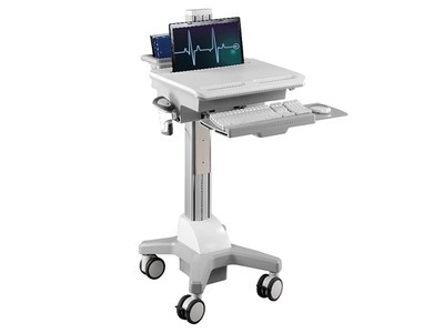 医用护理车单屏笔记本电脑一体机支架医疗移动推车